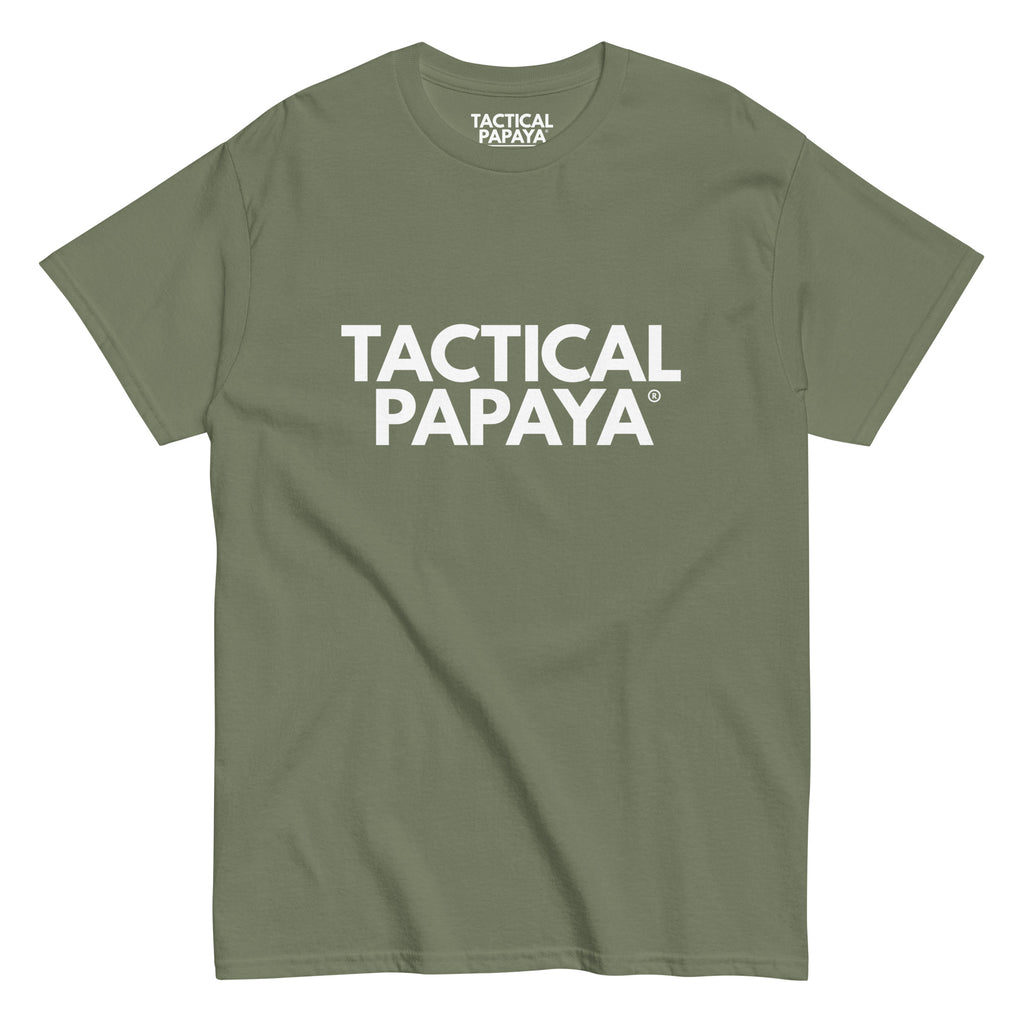 Tactical Papaya Official T-shirt — Military Green