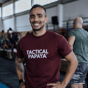 Tactical Papaya Official T-shirt — Maroon