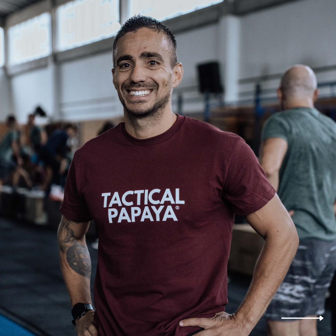 Tactical Papaya Official T-shirt — Maroon - Image 2